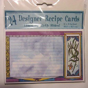 Fox Run 4"x6" Recipe Cards-Pkg of 24